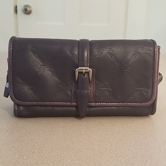 Longchamp Handbags - LONGCHAMP dark violet crossbody bag.